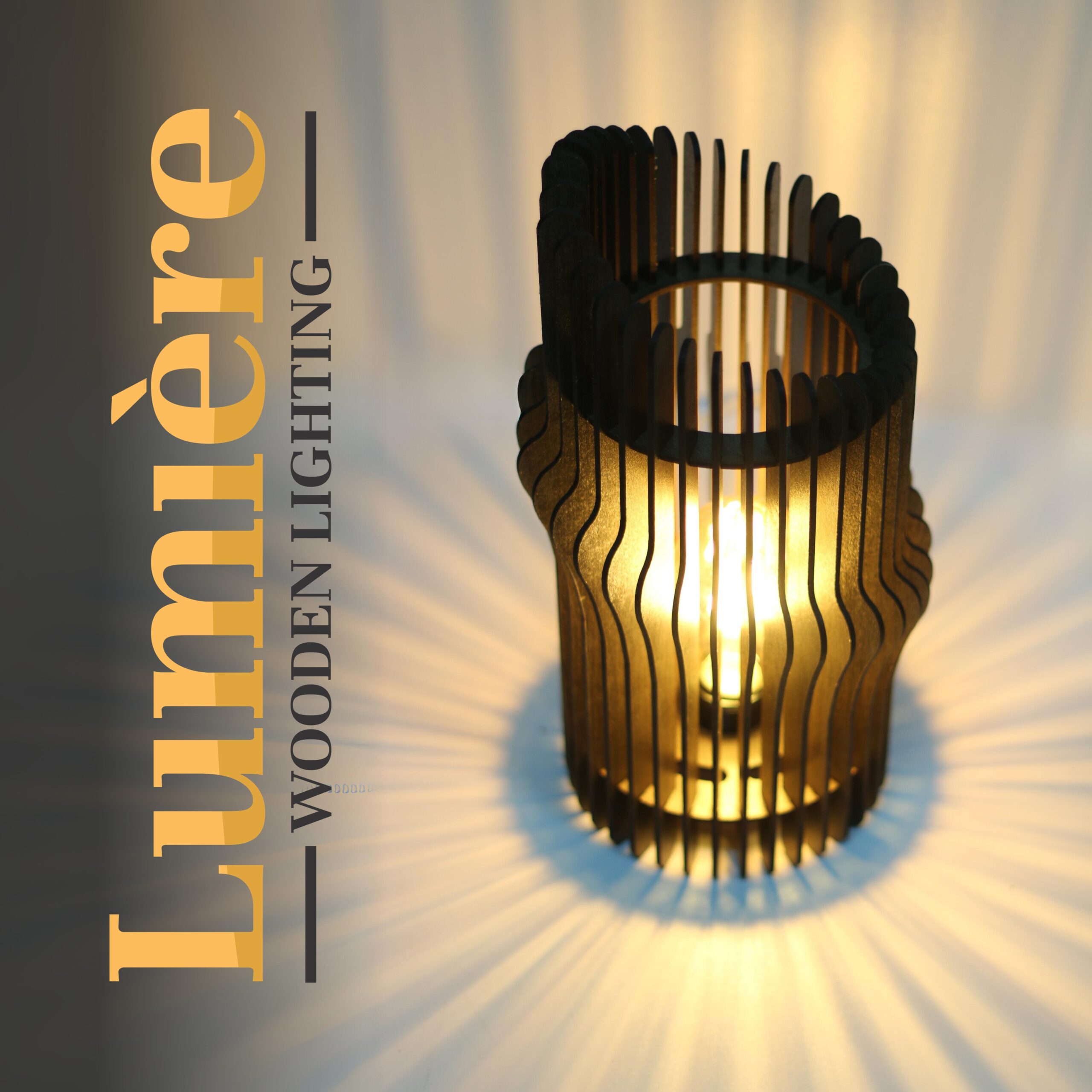 LAMPA LE HAVRE Drvena stona lampa LE HAVRE – dekorativna rasvjeta od drveta
