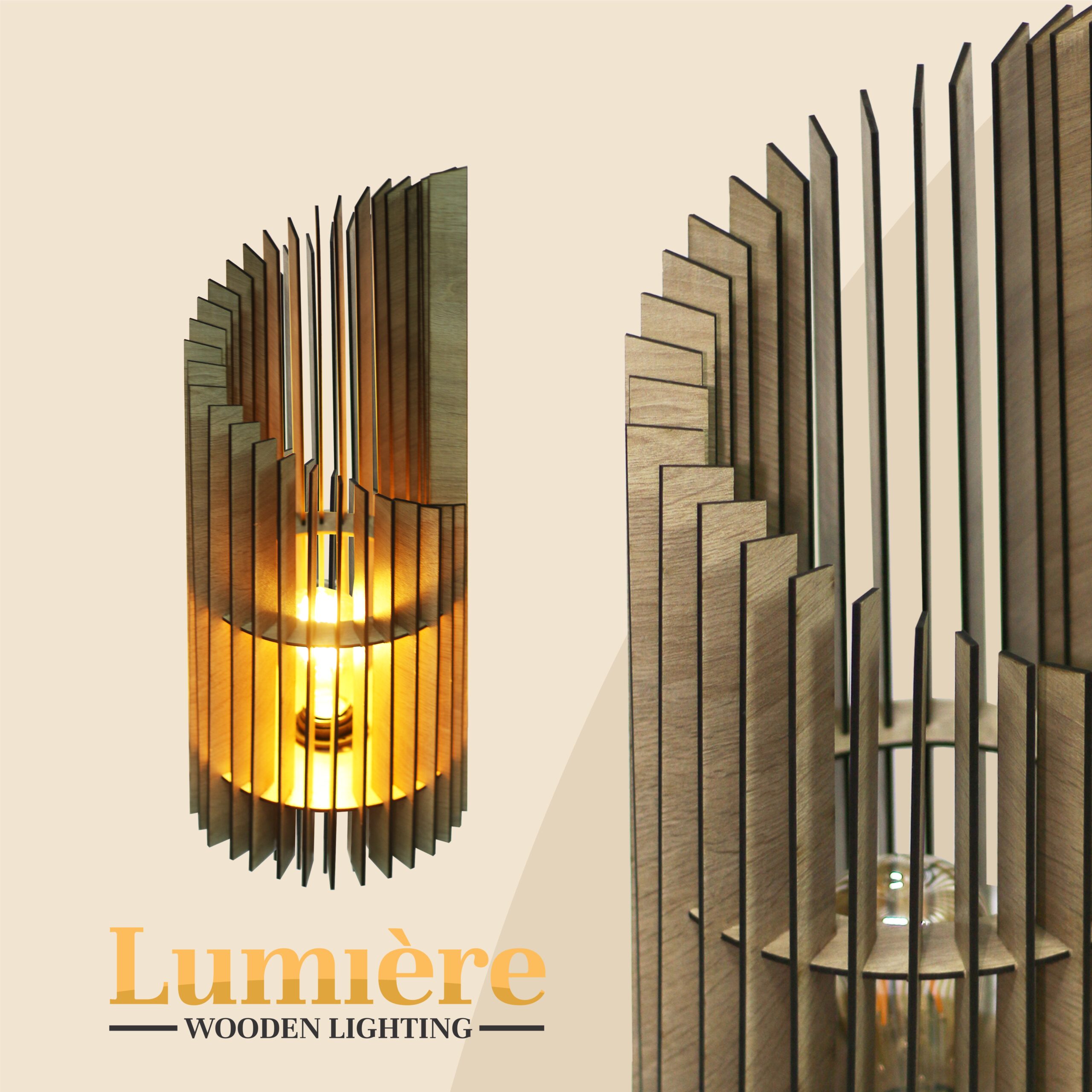 drvena LAMPA NICE Drvena lampa NICE – dekorativna ambijentalna rasvjeta od drveta