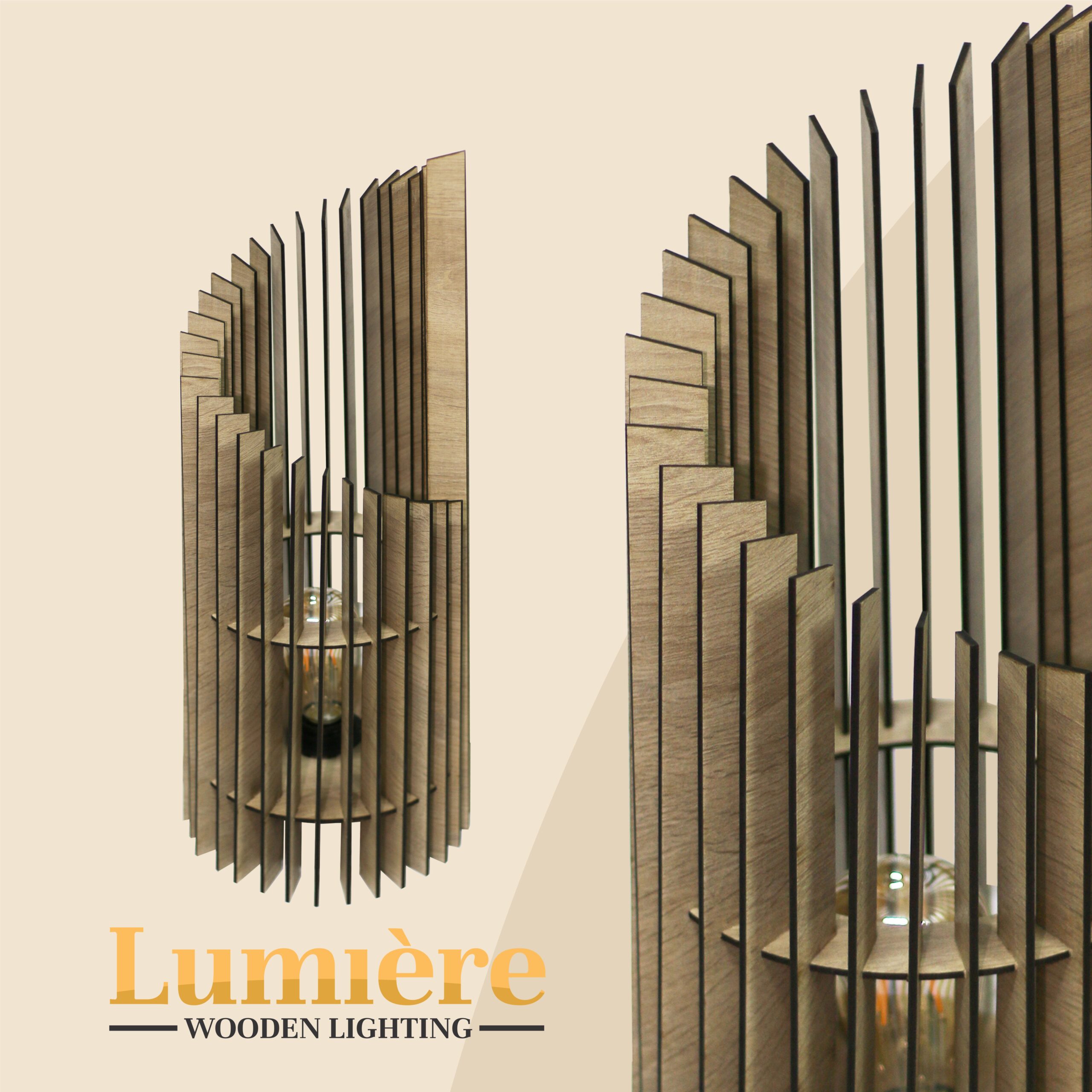 drvena LAMPA NICE Drvena lampa NICE – dekorativna ambijentalna rasvjeta od drveta