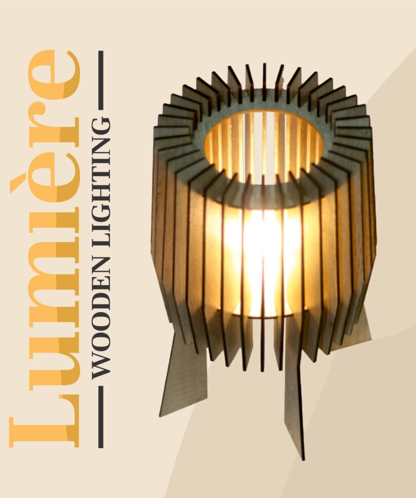 Drvena stona lampa REIMS – dekorativna rasvjeta od drveta